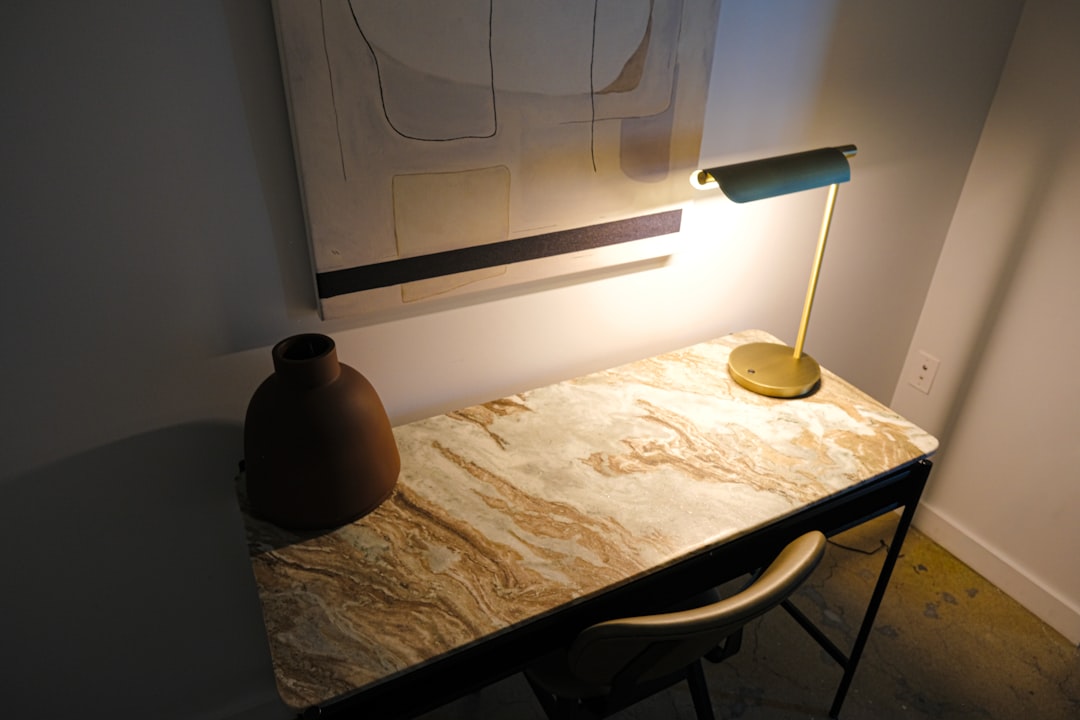 Photo fabric table lamp