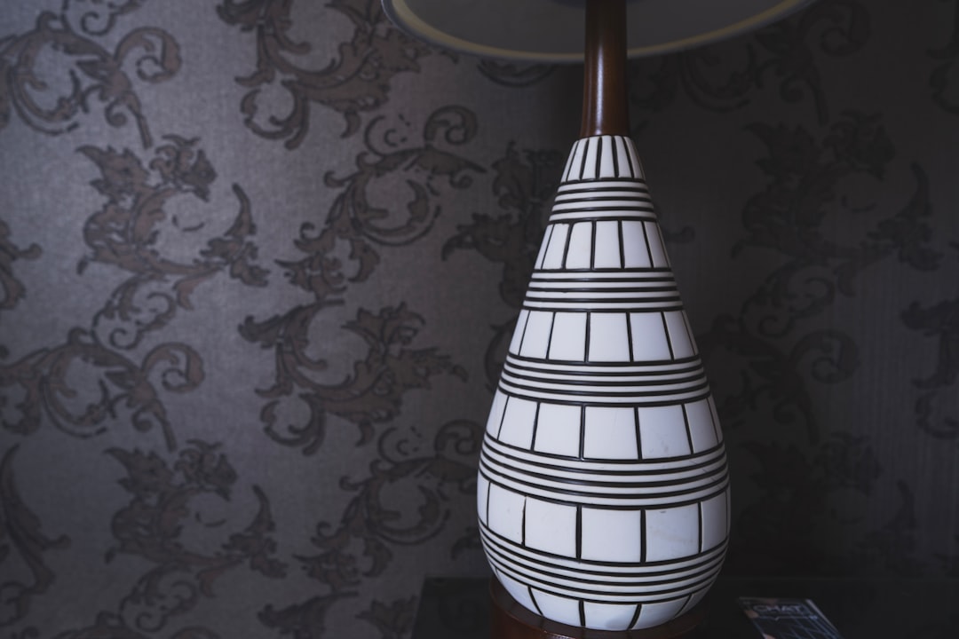 Photo ceramic floor lamp