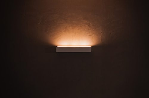 Photo ceramic wall lamp