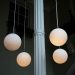 Photo milk glass chandelier