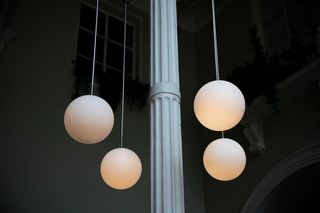Photo milk glass chandelier