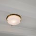 Photo boho opal glass semi flush light